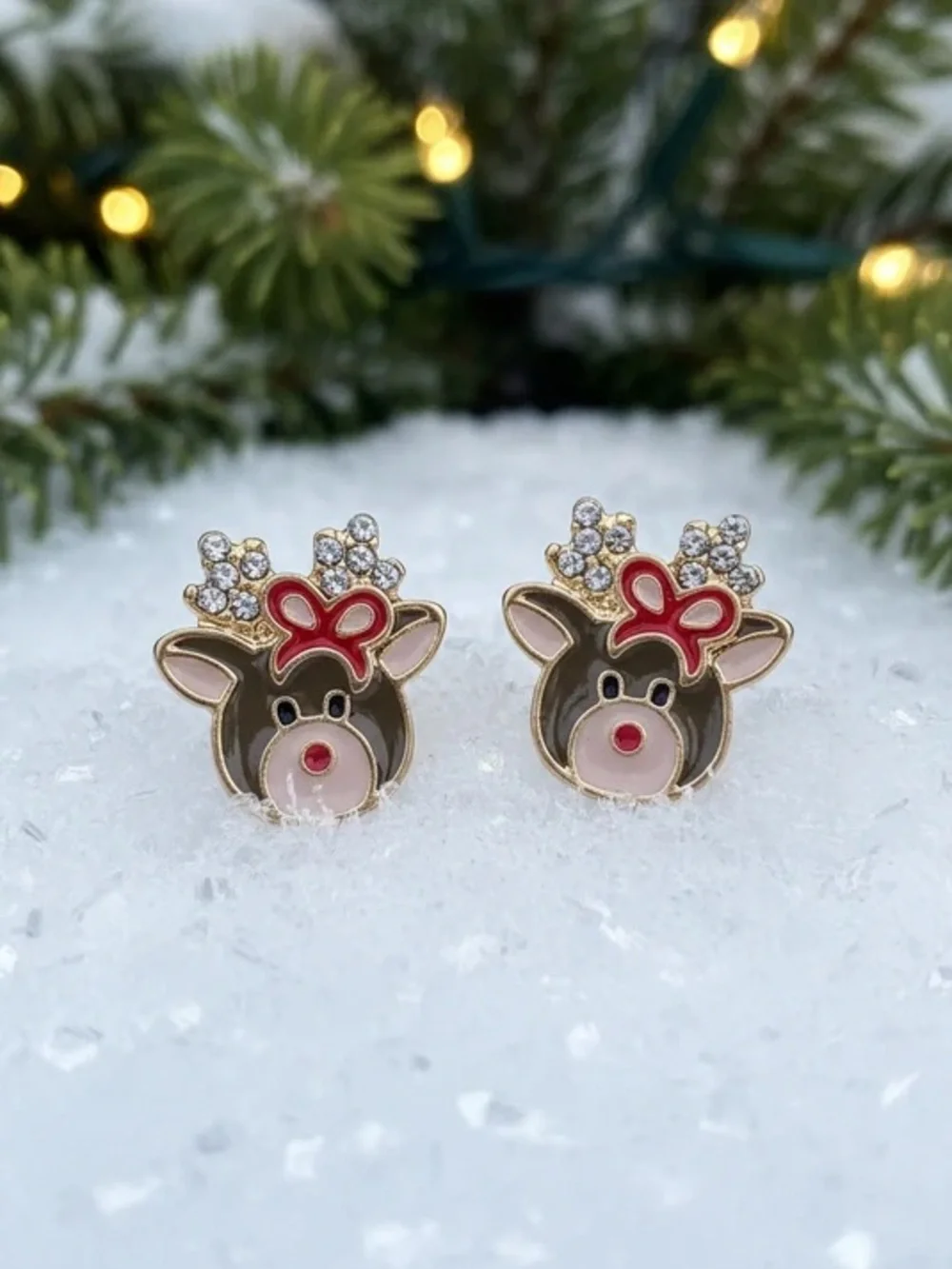 Cute Reindeer Stud Earrings
